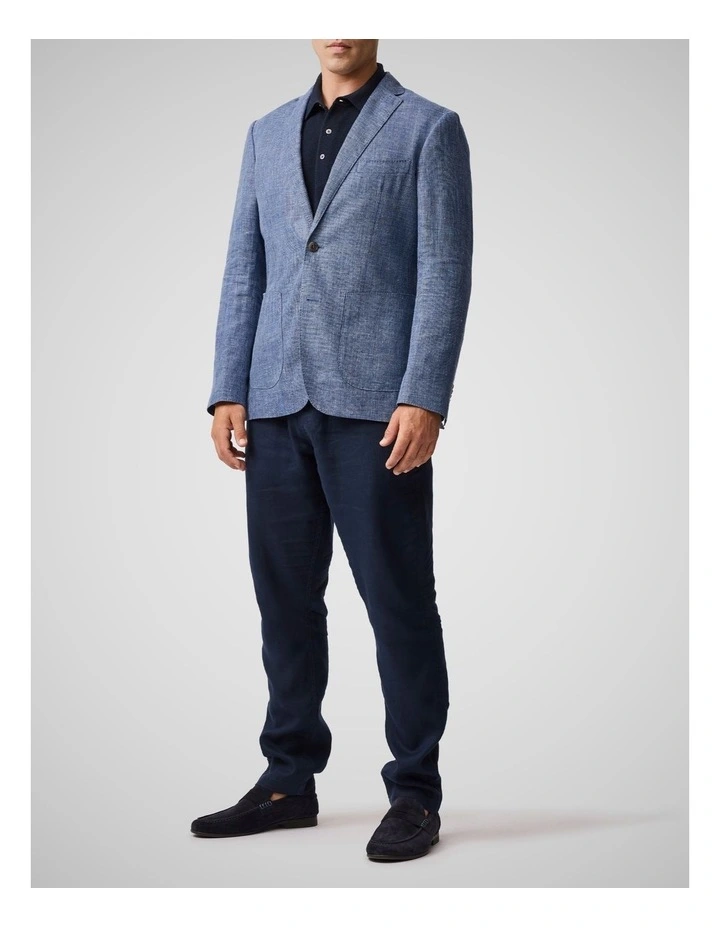 The Cascades Sports Fit Jacket in Marina image 2