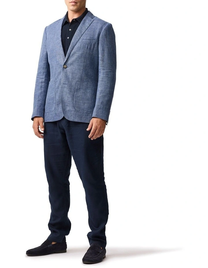 The Cascades Sports Fit Jacket in Marina image 2
