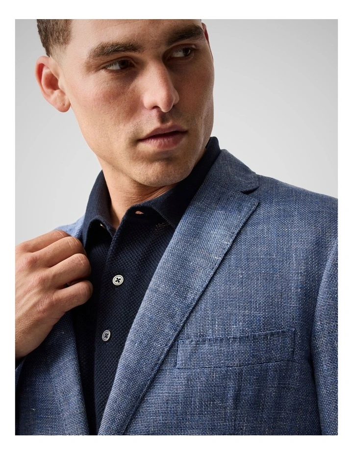 The Cascades Sports Fit Jacket in Marina image 6