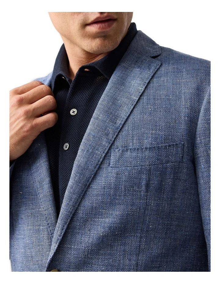 The Cascades Sports Fit Jacket in Marina image 6