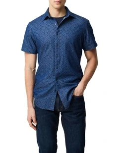 Clarkes Bay Sports Fit Shirt in Denim