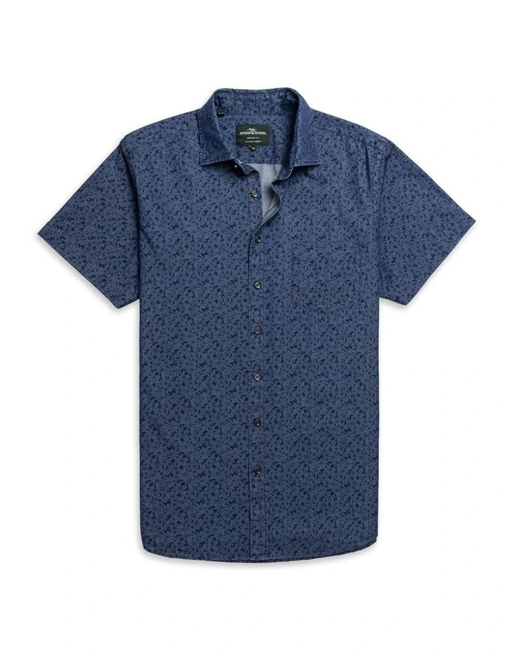 Clarkes Bay Sports Fit Shirt in Denim image 4