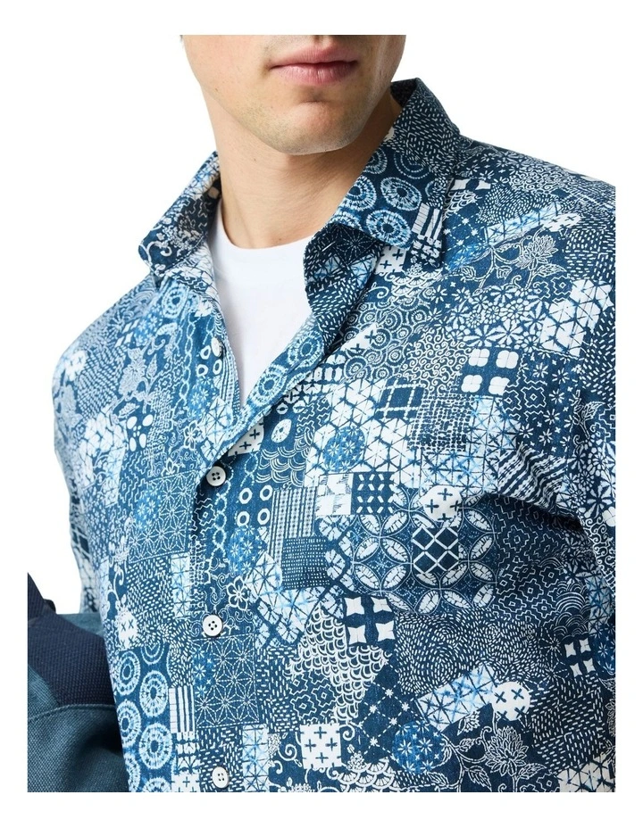 Barrie Sports Fit Shirt in Ink image 6