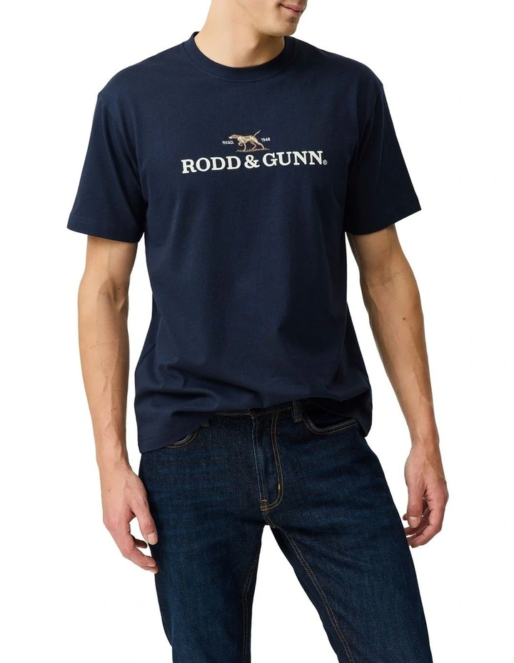 The Peaks Logo Tee in Midnight image 1