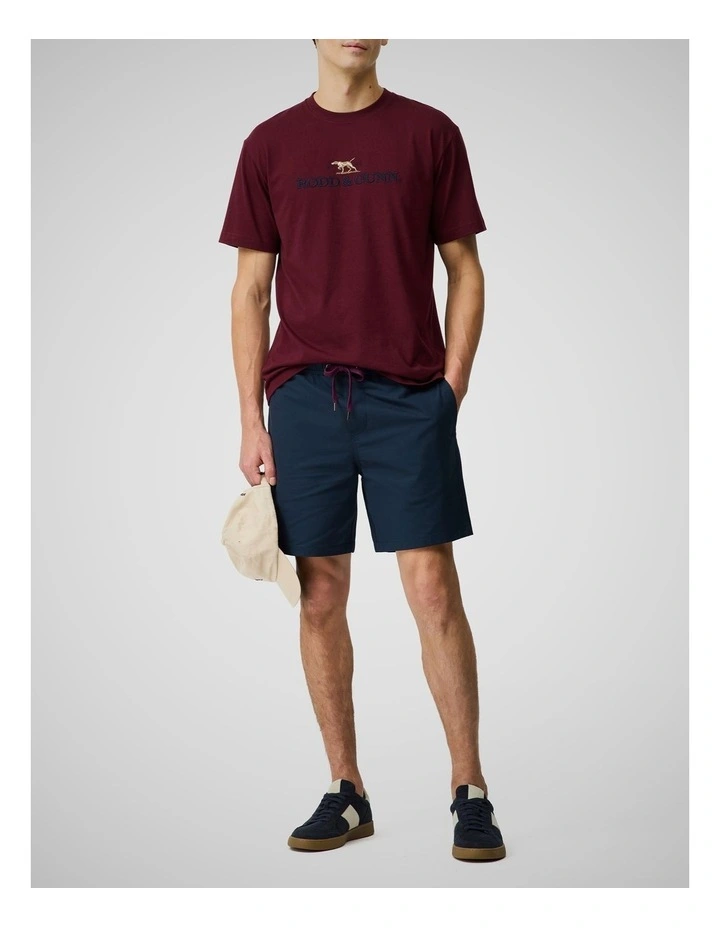 The Peaks Logo Tee in Oxblood image 2