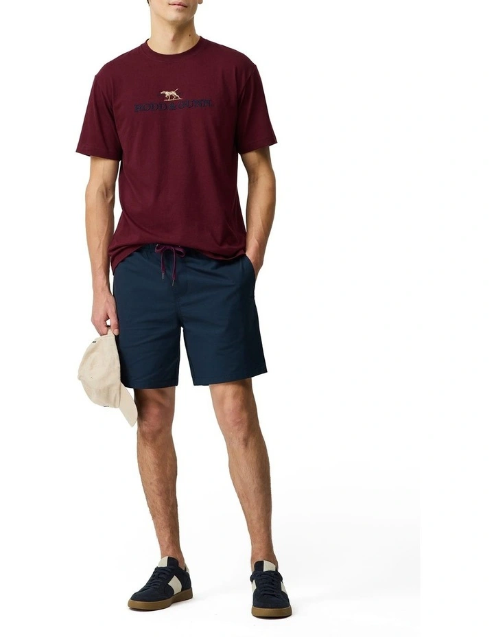 The Peaks Logo Tee in Oxblood image 2