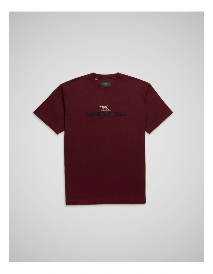 The Peaks Logo Tee in Oxblood image 4