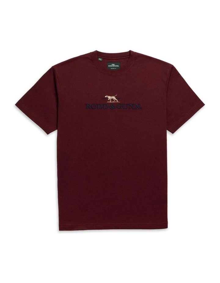 The Peaks Logo Tee in Oxblood image 4