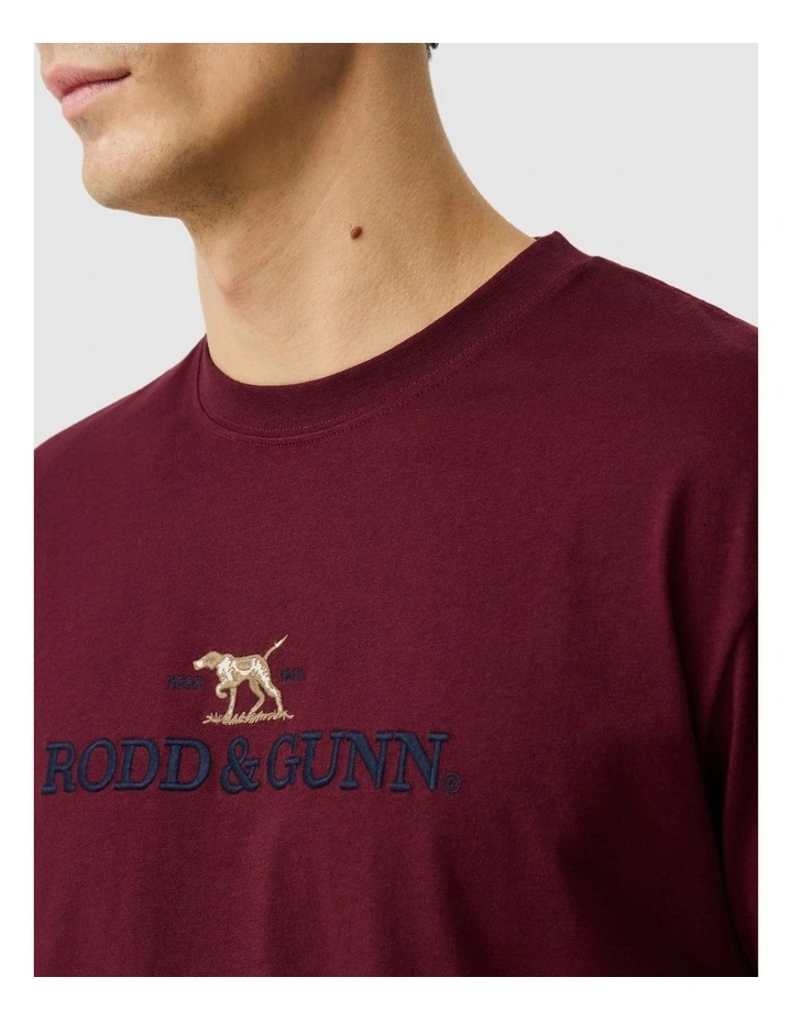 The Peaks Logo Tee in Oxblood image 6