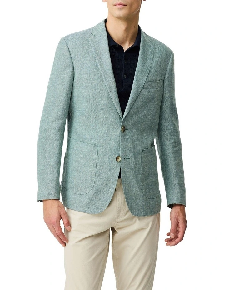 The Cascades Sports Fit Jacket in Aquamarine image 1