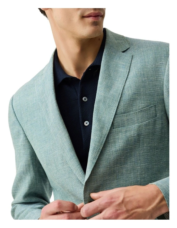 The Cascades Sports Fit Jacket in Aquamarine image 5