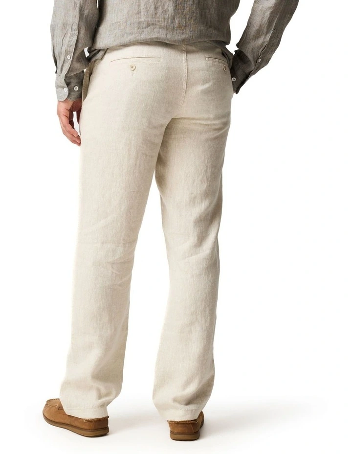 Resort Linen Pant in Oatmeal image 2
