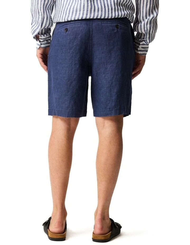 Resort Linen Short in Marine image 3