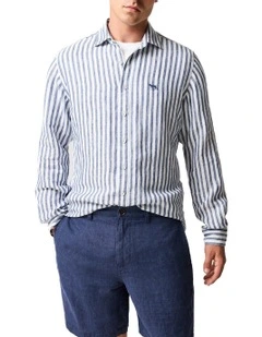 Seadown Long Sleeve Sports Fit Shirt in French Navy