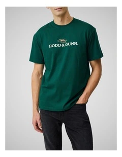 The Peaks Logo Tee in Forest
