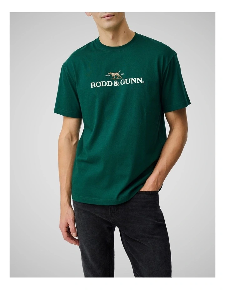 The Peaks Logo Tee in Forest image 1