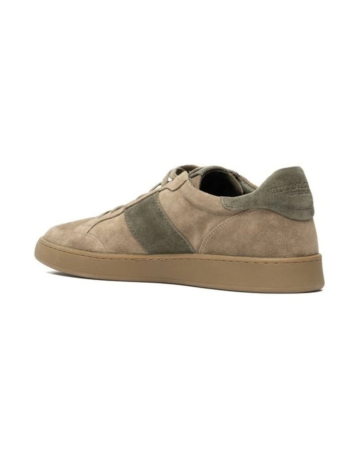 Saxon Sneaker in Stone Olive image 3