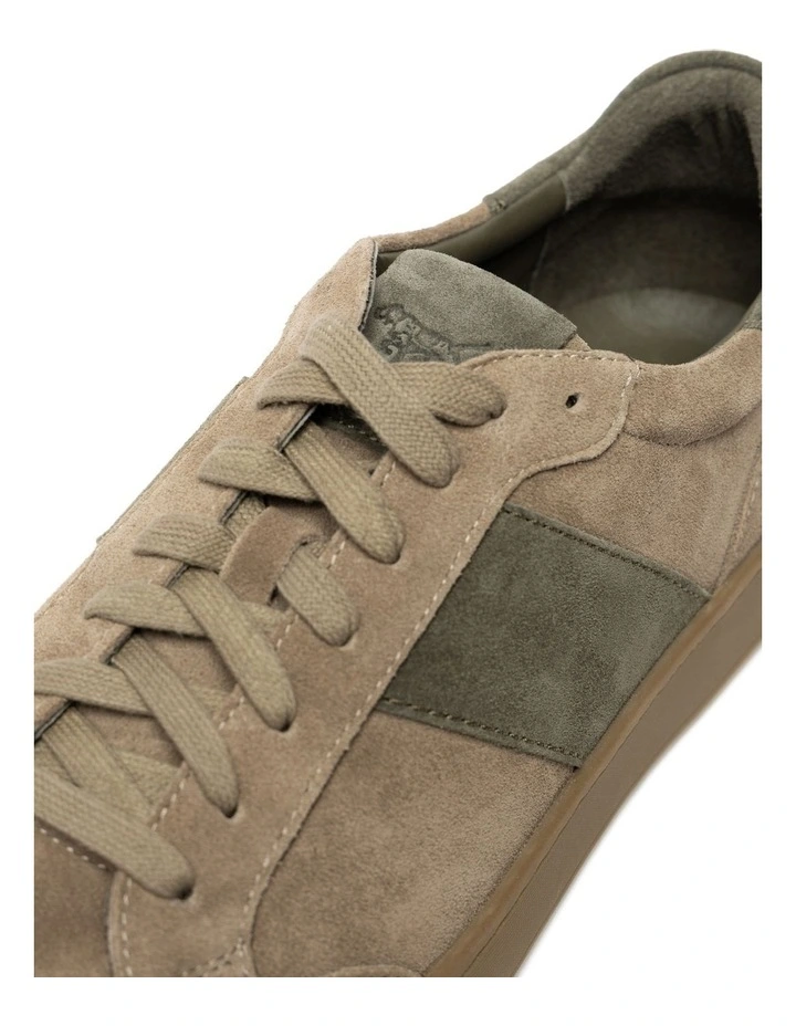 Saxon Sneaker in Stone Olive image 5
