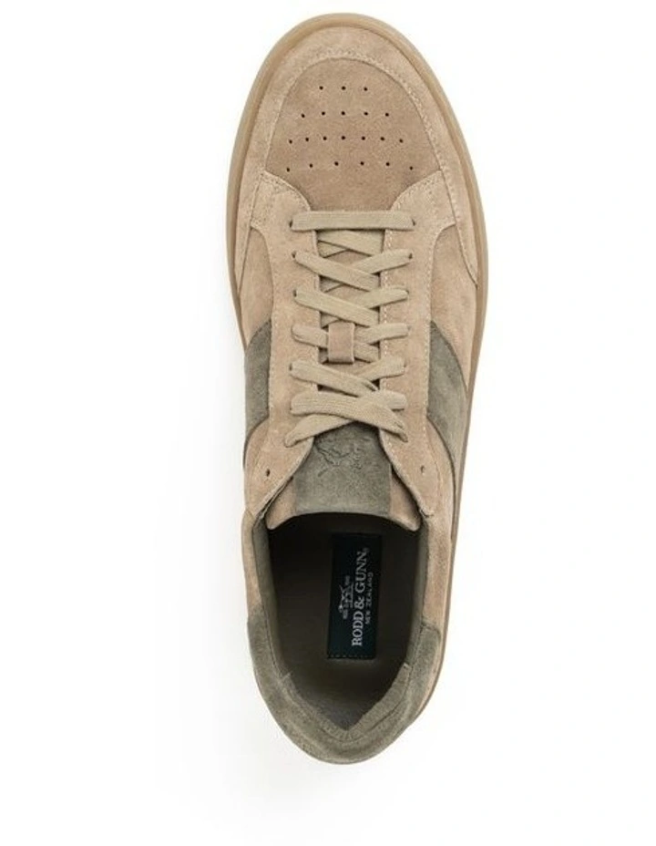 Saxon Sneaker in Stone Olive image 6
