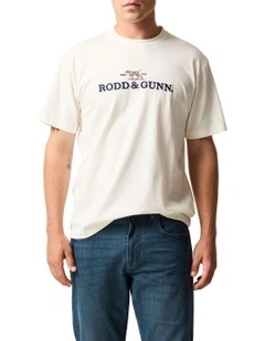 The Peaks Logo Tee in Vintage White