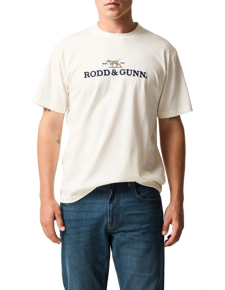 The Peaks Logo Tee in Vintage White image 1
