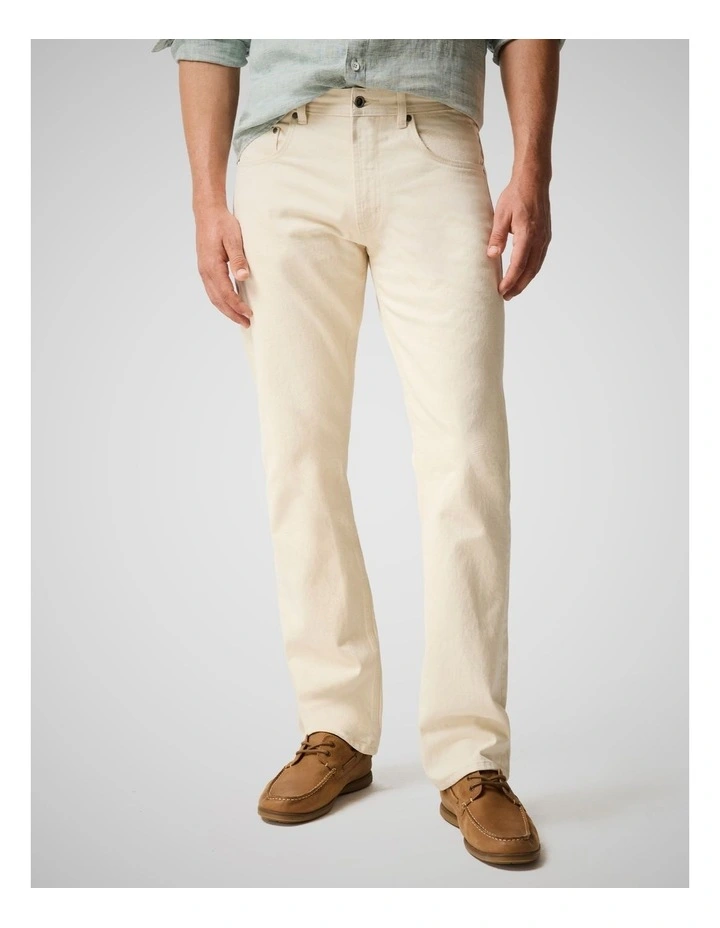 Ventry Relaxed Fit Jeans in Ecru image 1