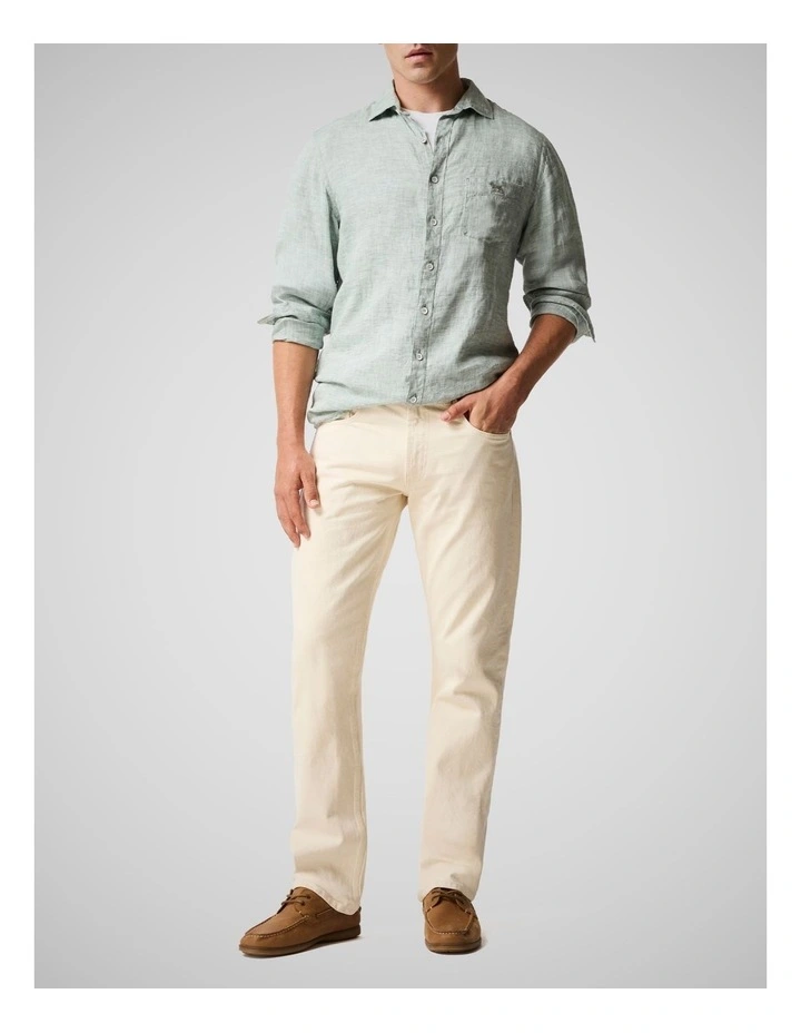 Ventry Relaxed Fit Jeans in Ecru image 2