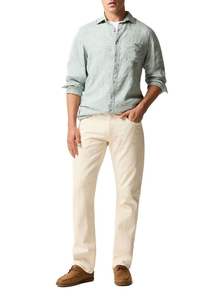 Ventry Relaxed Fit Jeans in Ecru image 2