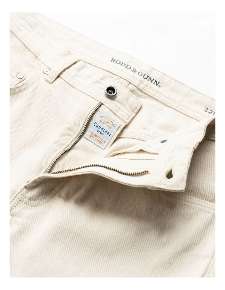 Ventry Relaxed Fit Jeans in Ecru image 5