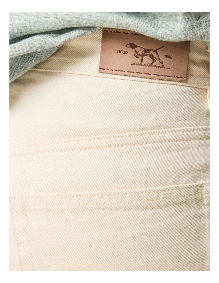 Ventry Relaxed Fit Jeans in Ecru image 6
