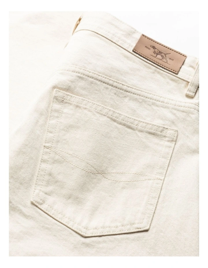 Ventry Relaxed Fit Jeans in Ecru image 6