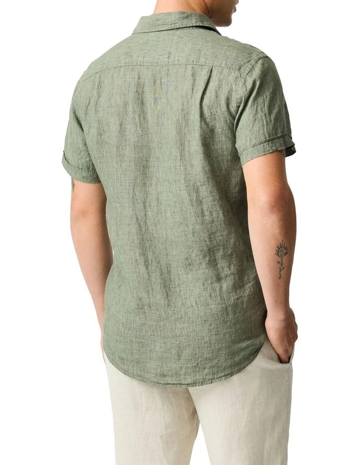 Palm Beach Sports Fit Shirt in Kelp image 2