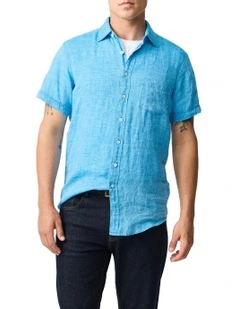 Palm Beach Sports Fit Shirt in Cobalt