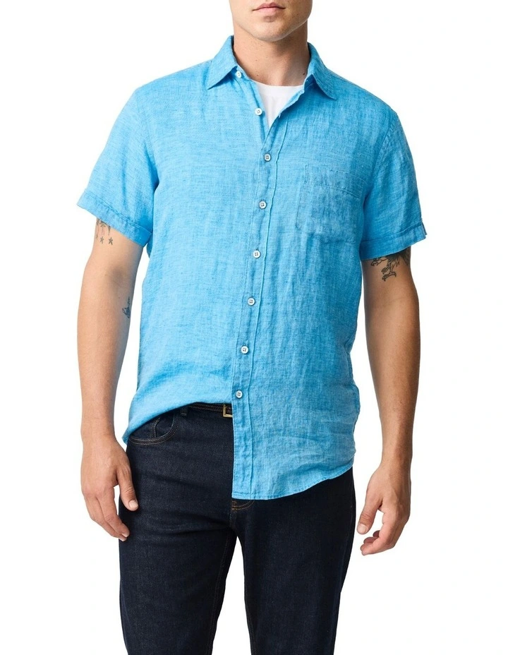 Palm Beach Sports Fit Shirt in Cobalt image 1