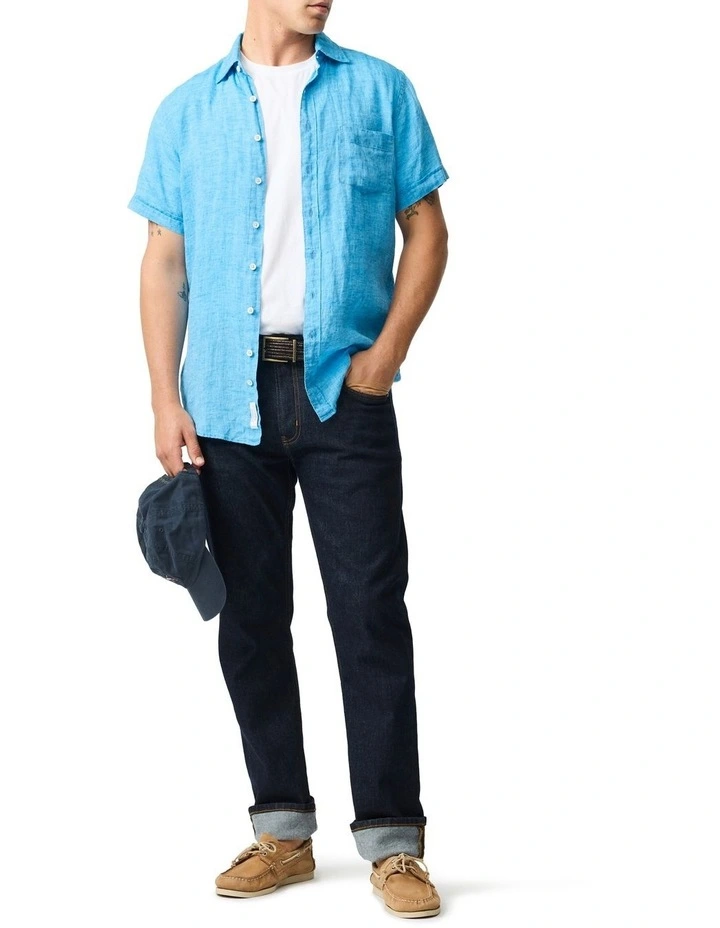 Palm Beach Sports Fit Shirt in Cobalt image 3