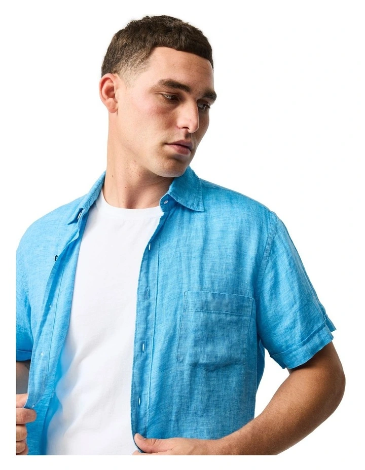 Palm Beach Sports Fit Shirt in Cobalt image 6