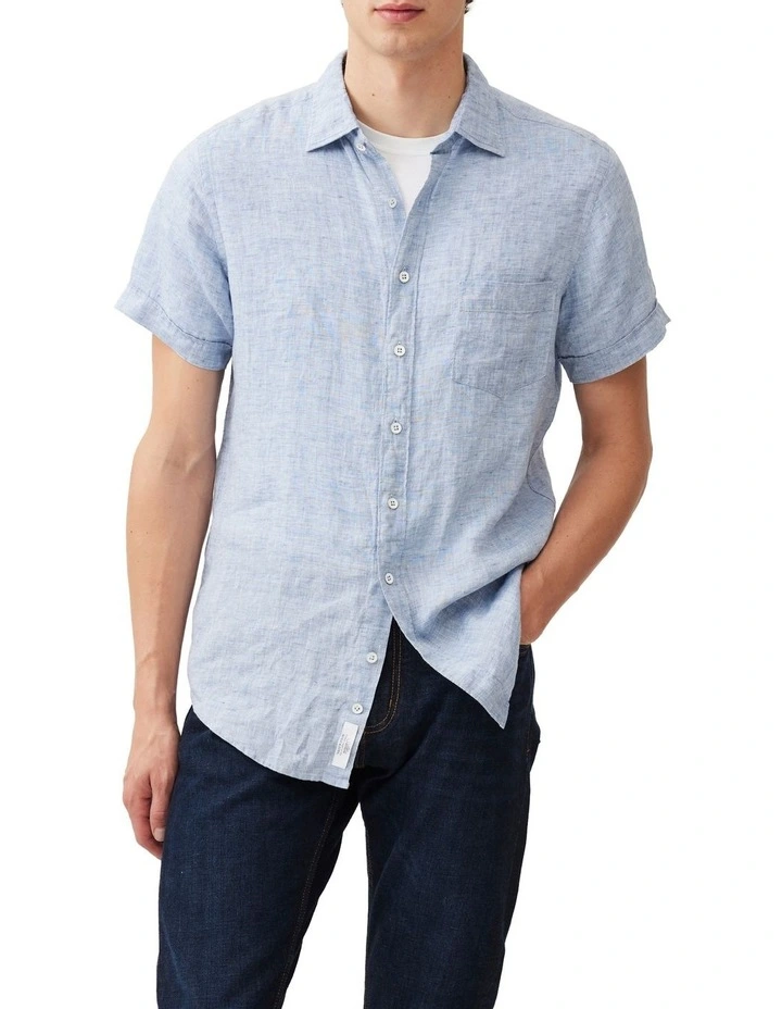 Palm Beach Sports Fit Shirt in Denim image 1
