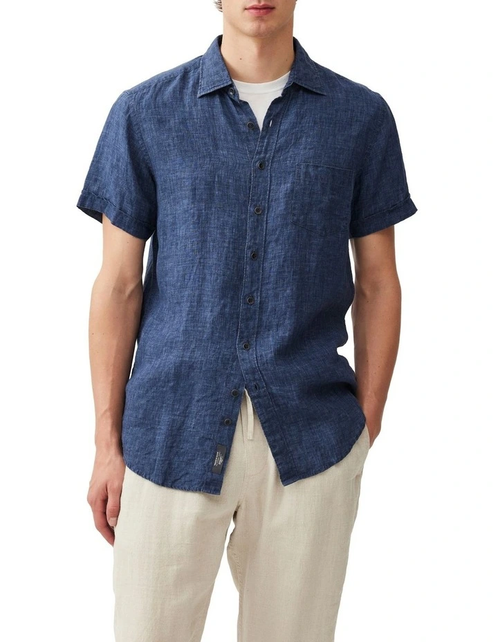 Palm Beach Sports Fit Shirt in Marine image 1