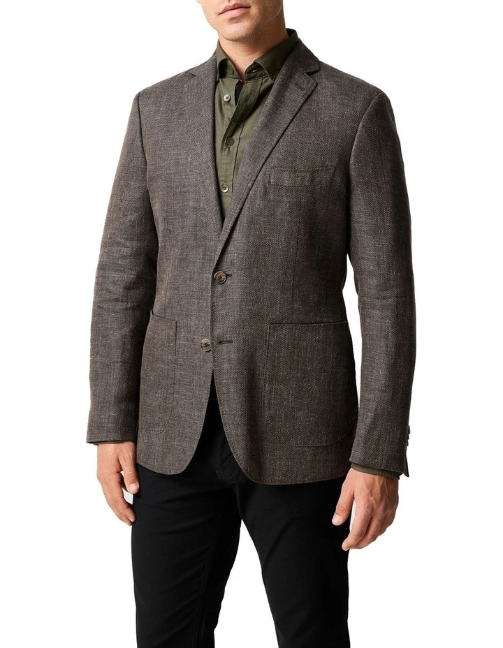 The Cascades Sports Fit Jacket in Granite image 1