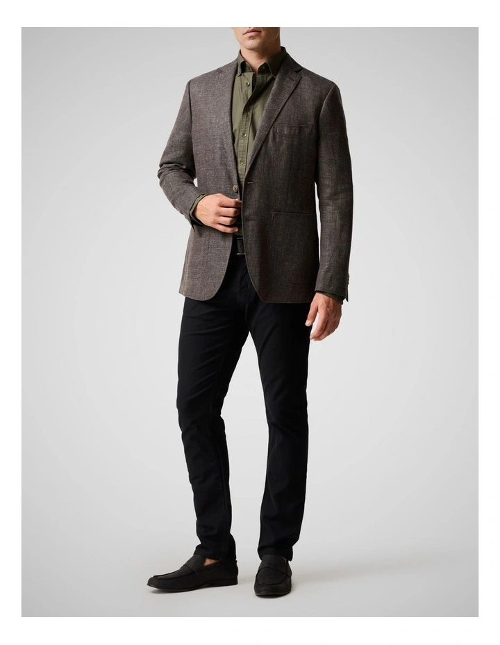 The Cascades Sports Fit Jacket in Granite image 2