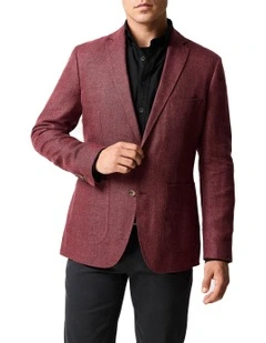 The Cascades Sports Fit Jacket in Oxblood