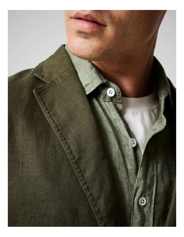 Campbell Island Jacket in Dark Olive image 6