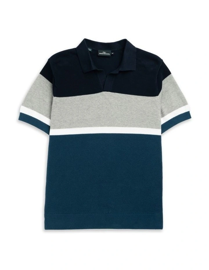 Brunswick Knit Polo in Teal image 5
