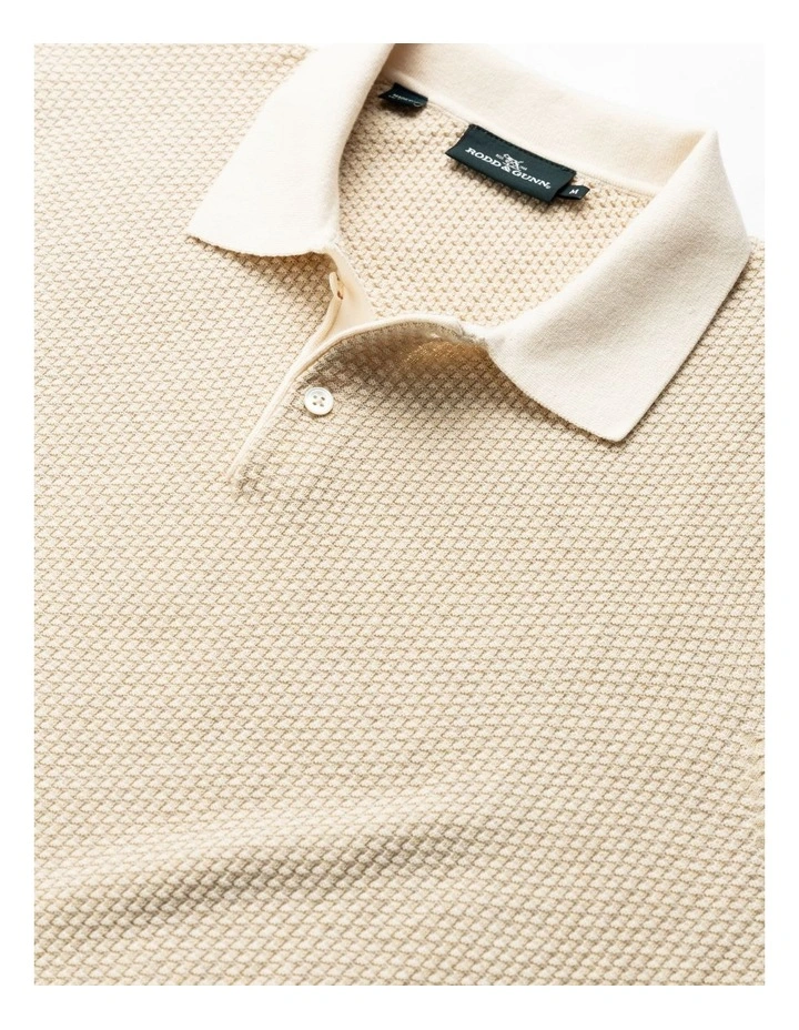 Amberley Knit Polo in Sand image 5