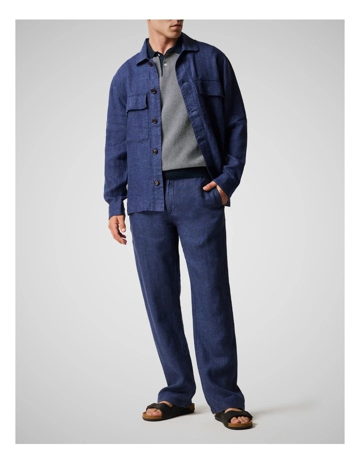 Nicholls Knit Polo in Midnight image 2