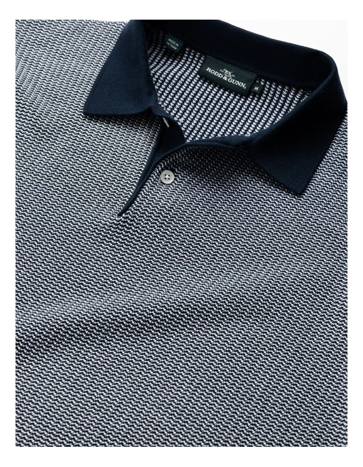 Nicholls Knit Polo in Midnight image 5