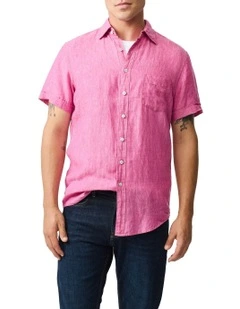 Palm Beach Sports Fit Shirt in Flamingo