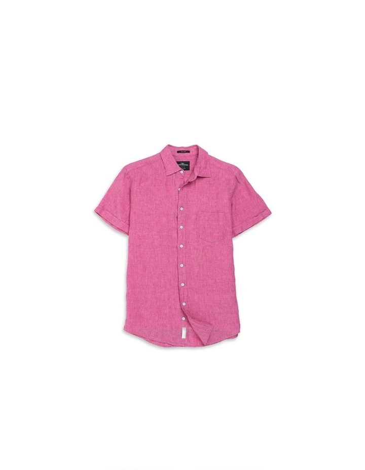Palm Beach Sports Fit Shirt in Flamingo image 4