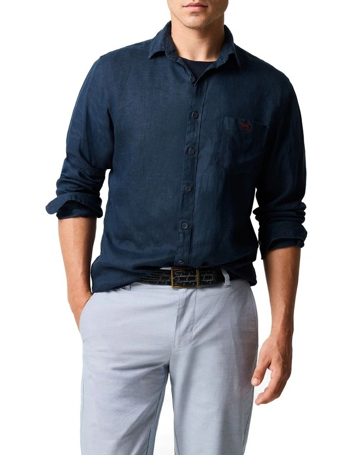 Coromandel 2 Long Sleeve Sports Fit Shirt in Eclipse image 1