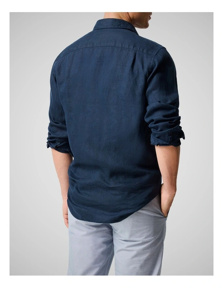 Coromandel 2 Long Sleeve Sports Fit Shirt in Eclipse image 3
